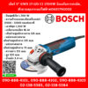 Bosch บ๊อช เจียร์ 5" GWS 17-125 CI 1700W ป้องกันการสะบัด,ตัวควบคุมกระแสไฟฟ้า#060179G002 เครื่องเจียร์ เครื่องเจียร์ไฟฟ้า