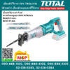 Total โททอล เลื่อยชักไร้สาย 20V TRSLI1151 (ตัวเปล่า) เลื่อยชักแบตเตอร์รี่ไร้สาย เเถม ใบเลื่อยชัก 2 ใบ