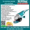 Total โททอล เจียร์ 9" TG-1252306 2400W เครื่องเจียร์ไฟฟ้า เครื่องเจียร์ เครื่องมือช่าง อุปกรณ์ช่าง