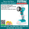 Total โททอล ไฟฉาย LED ไร้สาย TWLI2001 20V (ตัวเปล่า) ไฟฉาย แบตเตอร์รี่ ไร้สาย ไฟฉาย LED