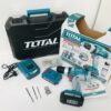 Total โททอล สว่านกระแทกไร้สาย 20V TIDLI2003 ปรับซ้าย ขวา แบต2A 2ก้อน+แท่นชาร์จ1 ชุดสว่านไร้สาย สว่านไร้สาย - Image 2