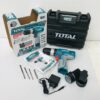 Total โททอล สว่านไขควงกระแทกไร้สาย 12V TIDLI1232 แบต2ก้อน+แท่นชาร์จ1 พร้อมใช้งาน เครื่องมือช่าง อุปกรณ์ช่าง - Image 2